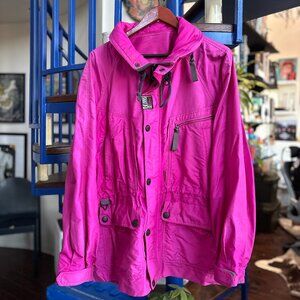 Vintage 90s Colle Ski Hot Pink Utility Jacket – Size Women's M/L or Men's Small